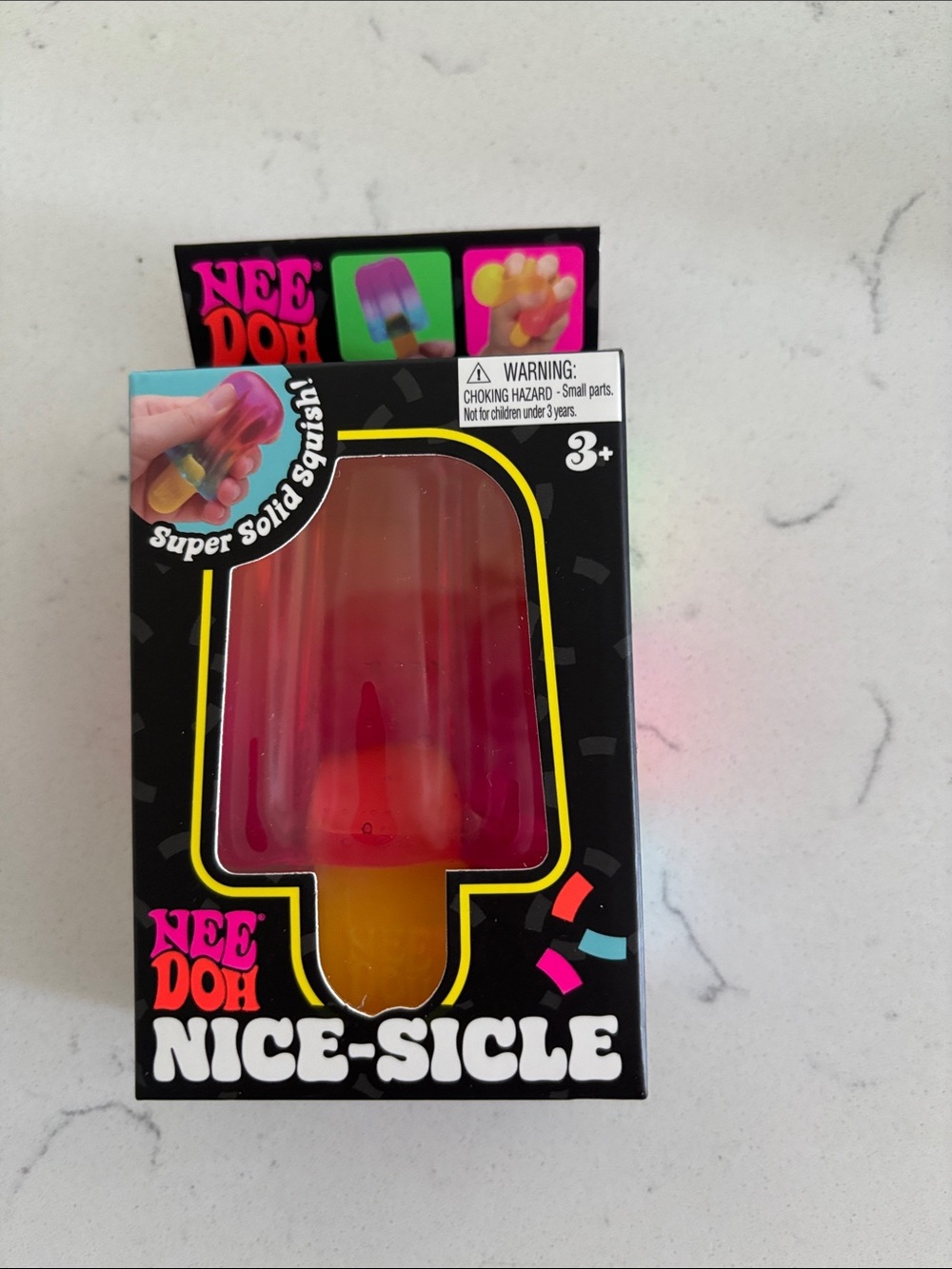 Needoh Nice-Sicle Popsicle Stress Toy - Pink and Orange